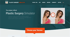 Desktop Screenshot of plastic-surgery-simulator.com